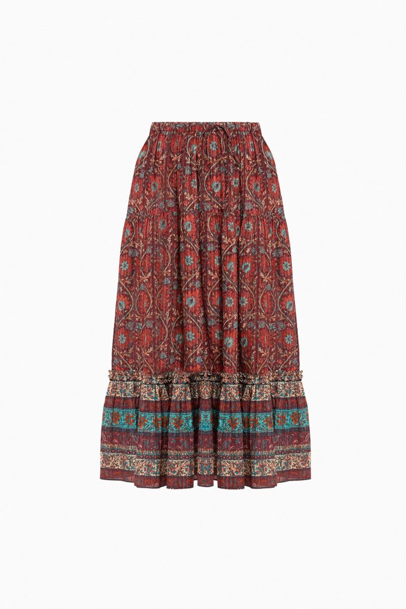 PaigeSkirt Pomegranate