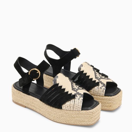 UJ42210A ELSAESPADRILLE NOIRPYTHONCOLORBLOCK d web