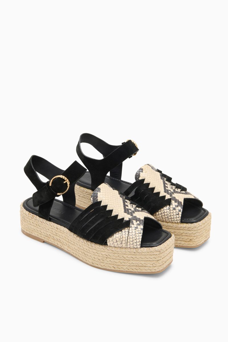 UJ42210A ELSAESPADRILLE NOIRPYTHONCOLORBLOCK d web