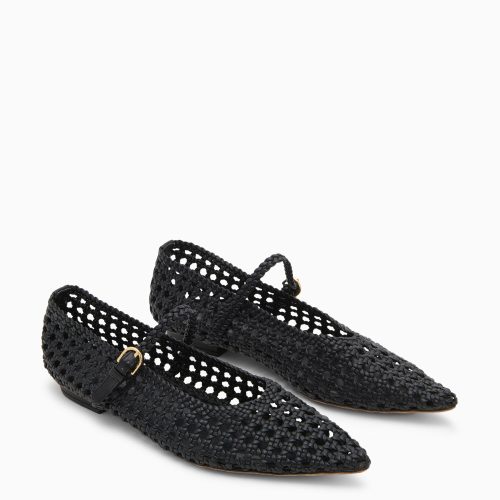 UJ430101A GRACIE POINTY TOE FLAT NOIR d web