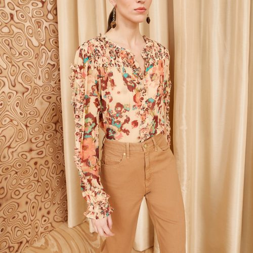 ULLA JOHNSON Andi Blouse CAMELLIA 03 UPDATE