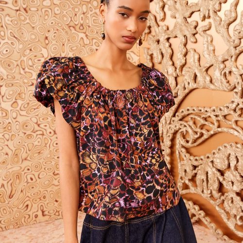 ULLA JOHNSON Cora Top ROSEFINCH 03