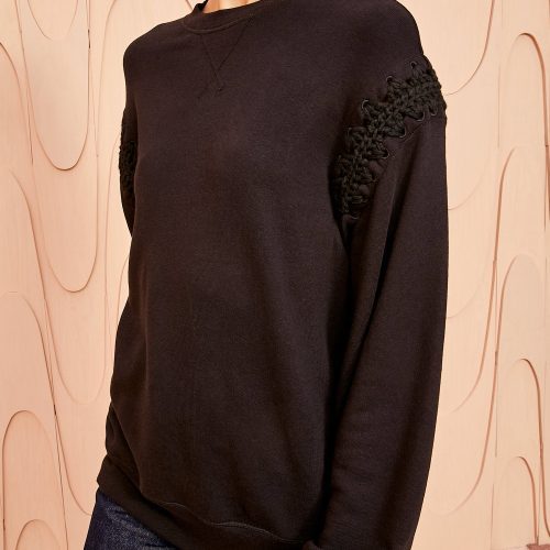 ULLA JOHNSON Cori Pullover NOIR 02 ALT