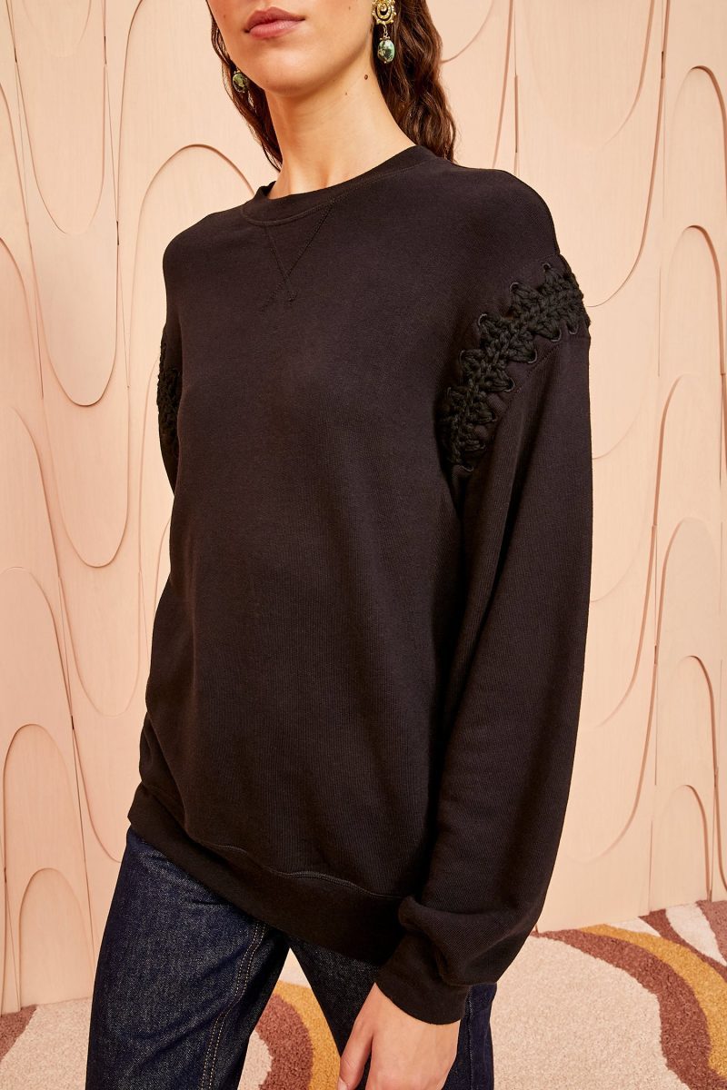 ULLA JOHNSON Cori Pullover NOIR 02 ALT