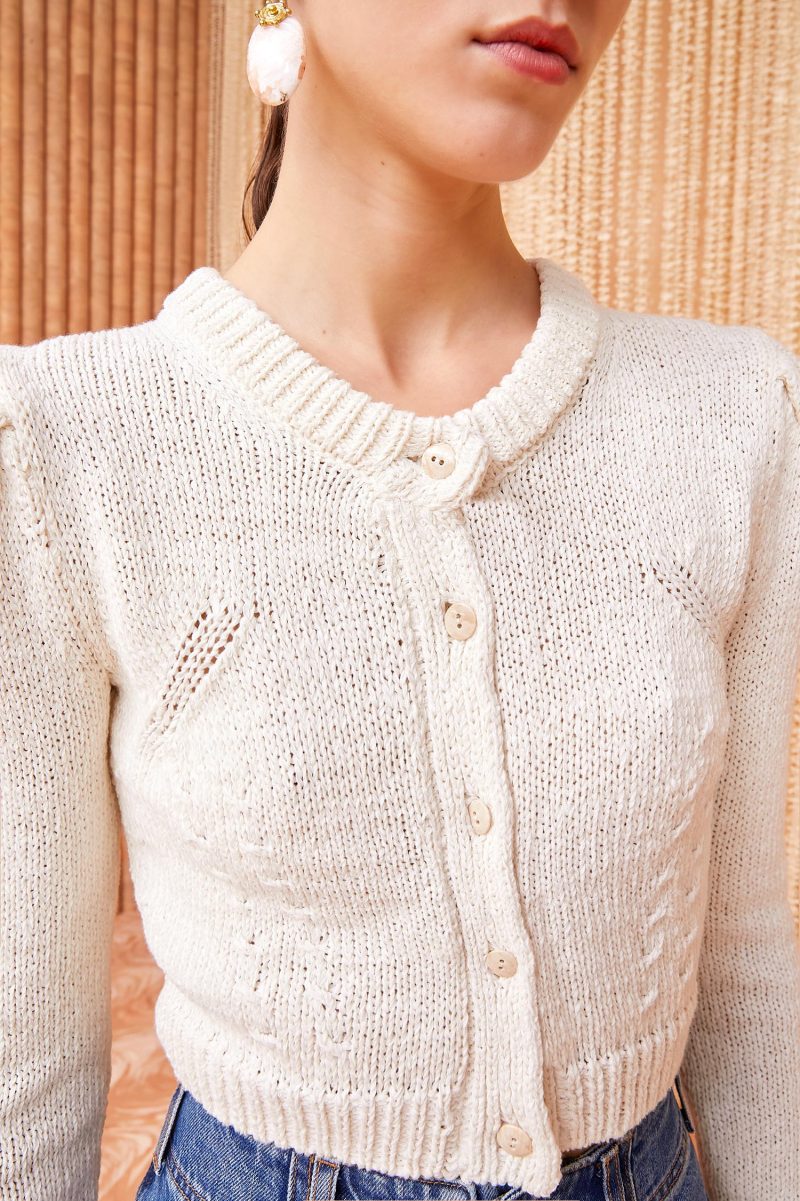 ULLA JOHNSON Delphina Cardigan Ivory 02 ALT ef1d6840 00e0 45c5 a468 eafb759abcb4