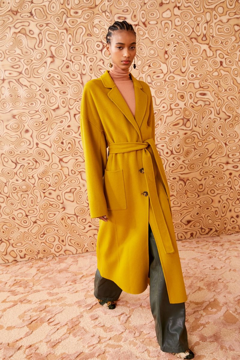 ULLA JOHNSON Harlow Coat TURMERIC 01 MAIN