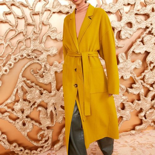 ULLA JOHNSON Harlow Coat TURMERIC 03