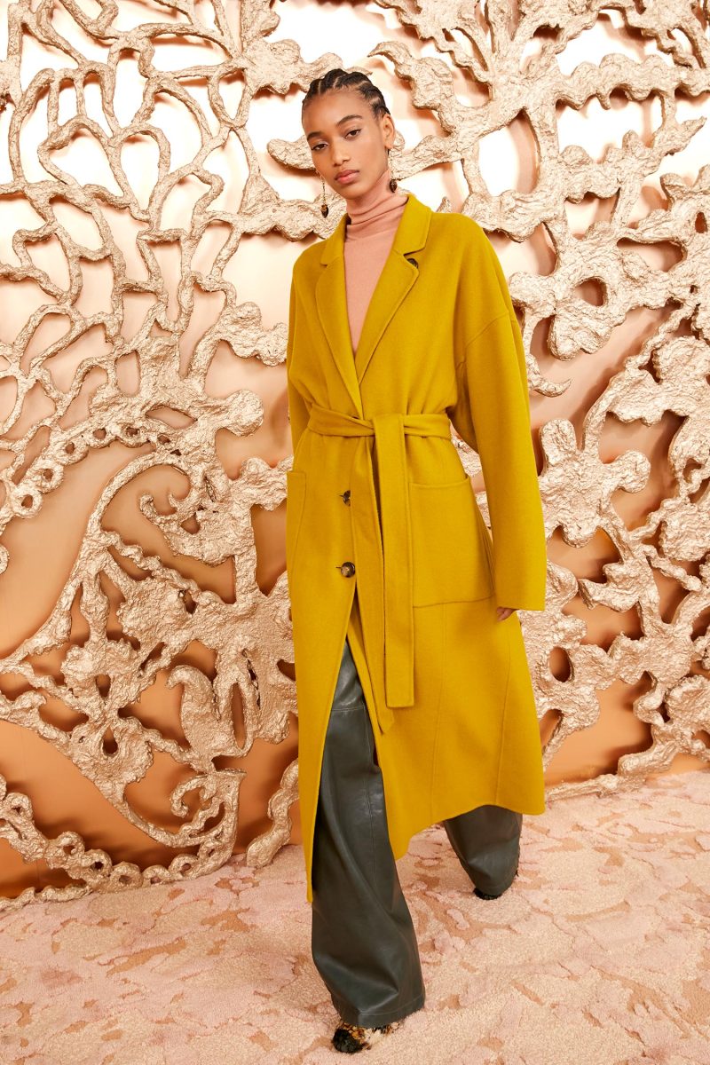 ULLA JOHNSON Harlow Coat TURMERIC 03