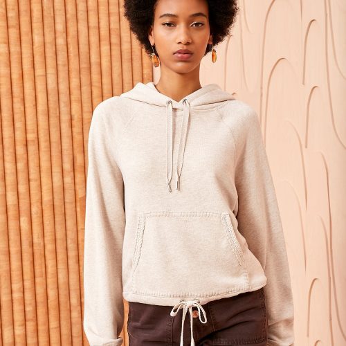 ULLA JOHNSON Iggy Hoodie OATMEAL MELANGE 03