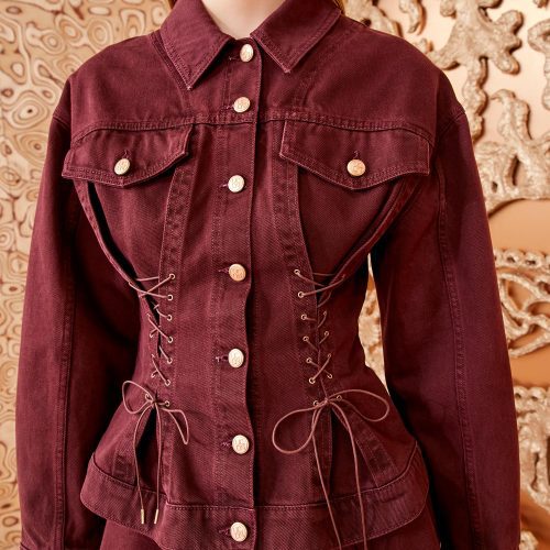 ULLA JOHNSON Naomi Jacket CLARET 02 ALT