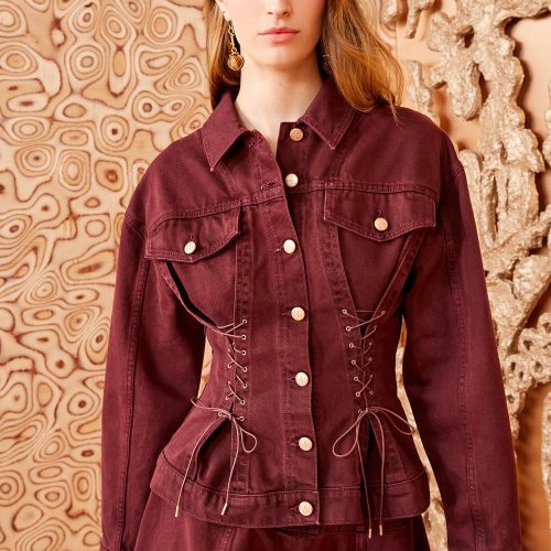 ULLA JOHNSON Naomi Jacket CLARET 03