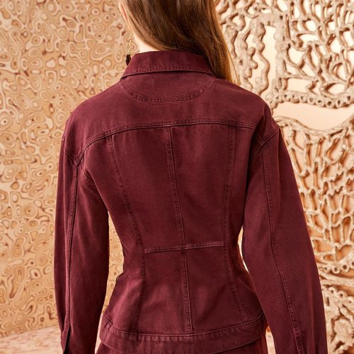 ULLA JOHNSON Naomi Jacket CLARET 04 UPDATE