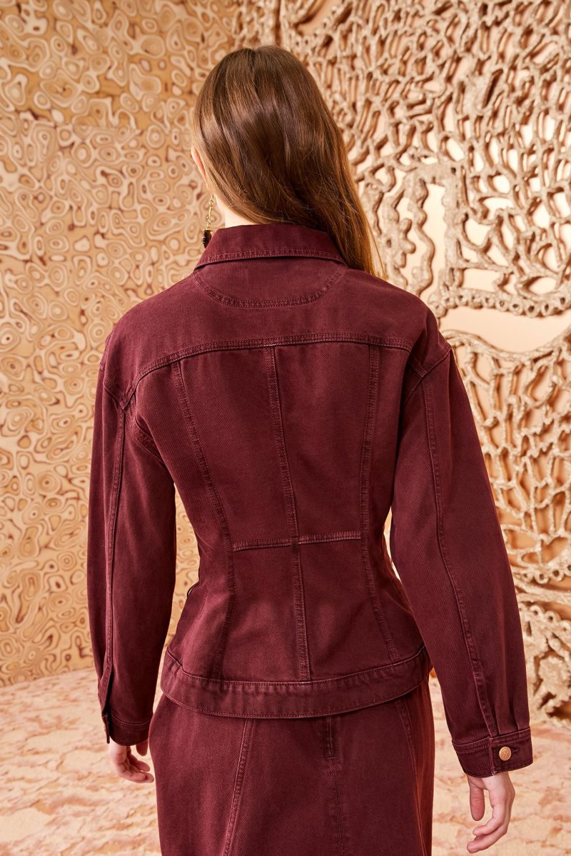 ULLA JOHNSON Naomi Jacket CLARET 04 UPDATE