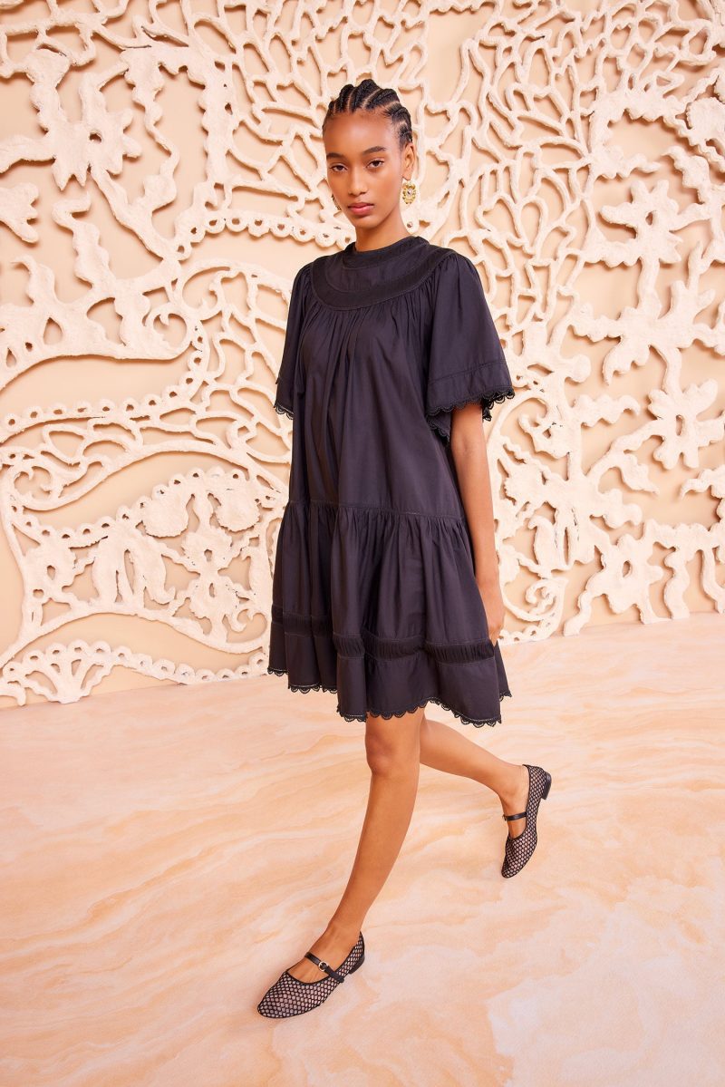 ULLA JOHNSON Oumi Dress NOIR 01 MAIN